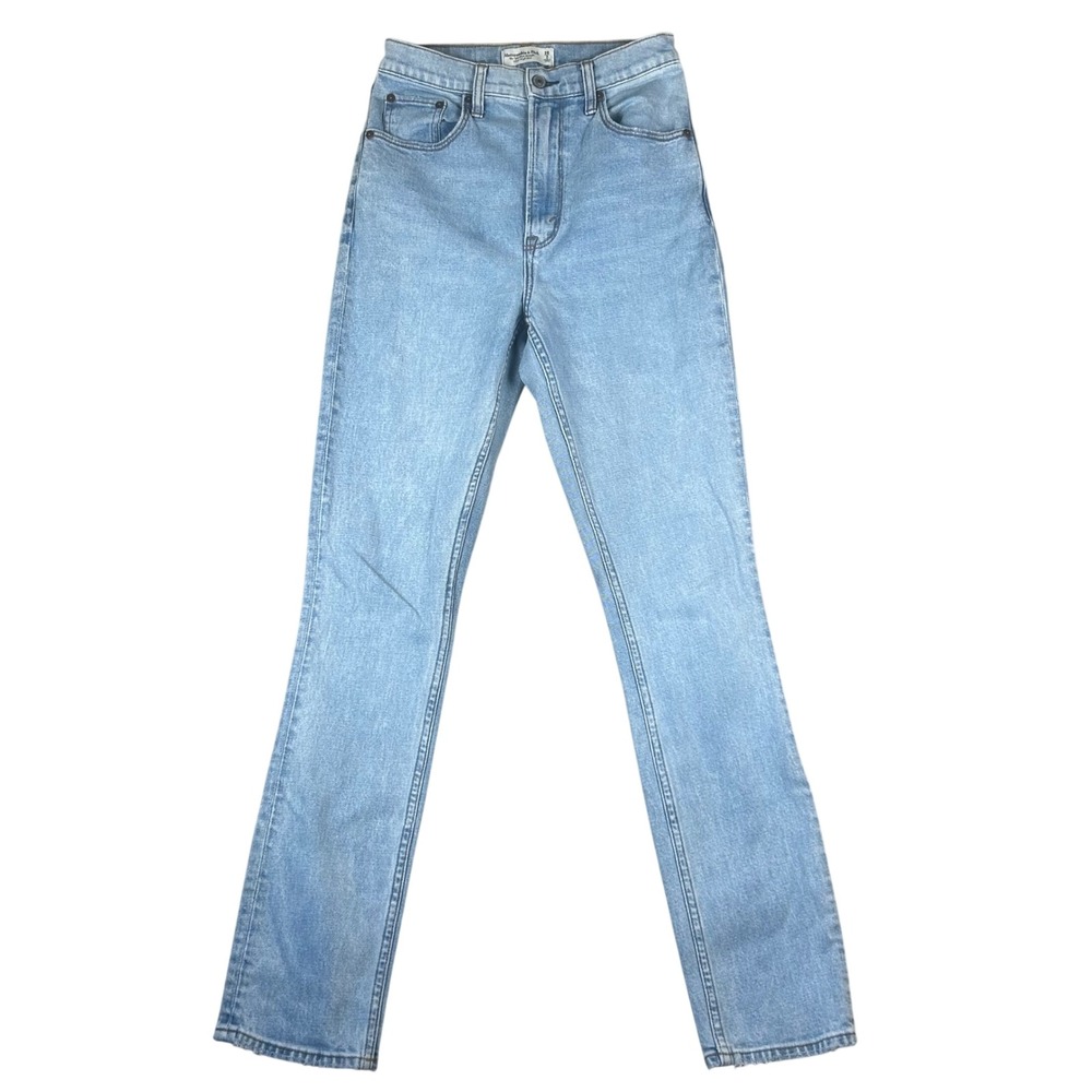 Abercrombie & Fitch Curve Love The 90s Slim Straight Ultra High Rise Jeans 26 2